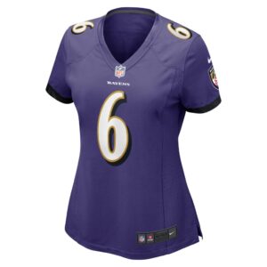 Women's Baltimore Ravens Patrick Queen Nike Purple Game Player Jersey