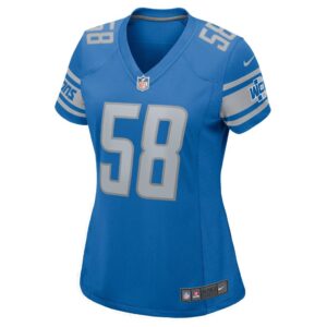 Women's Detroit Lions Penei Sewell Nike Blue Game Jersey