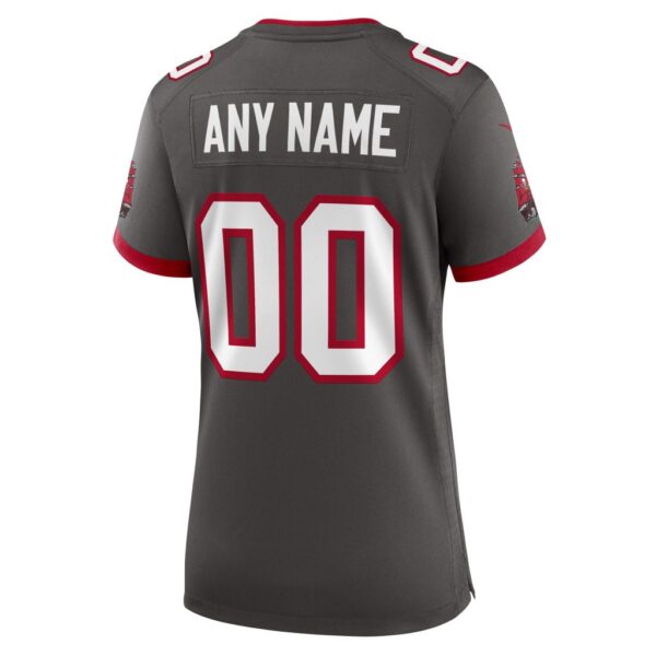 Tampa Bay Buccaneers Nike Women's Alternate Custom Game Jersey - Pewter