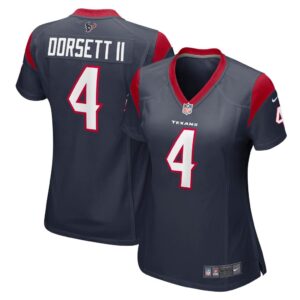 Women's Houston Texans Phillip Dorsett II Nike Navy Game Jersey