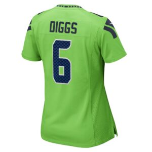 Quandre Diggs Seattle Seahawks Nike Women's Game Jersey - Neon Green