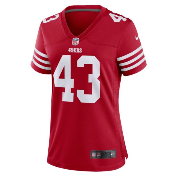 Women's San Francisco 49ers Qwuantrezz Knight Nike Scarlet Game Player Jersey