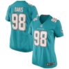 Women's Miami Dolphins Raekwon Davis Nike Aqua Game Jersey