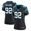 Women's Carolina Panthers Raequan Williams Nike Black Team Game Jersey