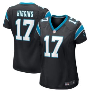 Women's Carolina Panthers Rashard Higgins Nike Black Game Player Jersey