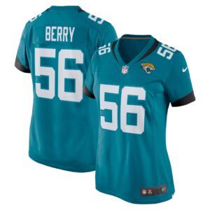 Women's Jacksonville Jaguars Rashod Berry Nike Teal Home Game Player Jersey