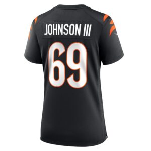 Women's Cincinnati Bengals Raymond Johnson III Nike Black Game Player Jersey