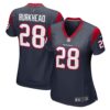 Women's Houston Texans Rex Burkhead Nike Navy Game Player Jersey