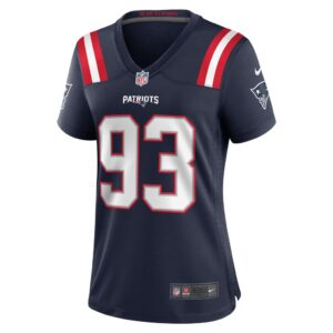 Women's New England Patriots Richard Seymour Nike Navy Retired Player Game Jersey