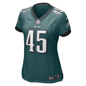 Women's Philadelphia Eagles Rick Lovato Nike Midnight Green Game Jersey