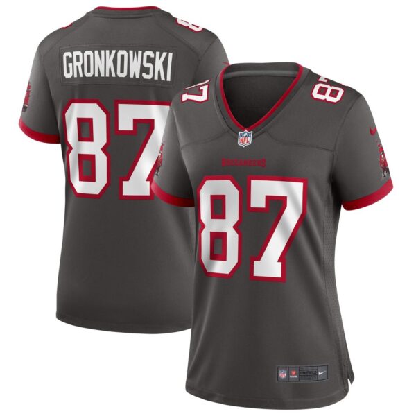 Women's Nike Rob Gronkowski Pewter Tampa Bay Buccaneers Alternate Game Jersey