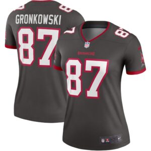 Women's Tampa Bay Buccaneers Rob Gronkowski Nike Pewter Alternate Legend Jersey