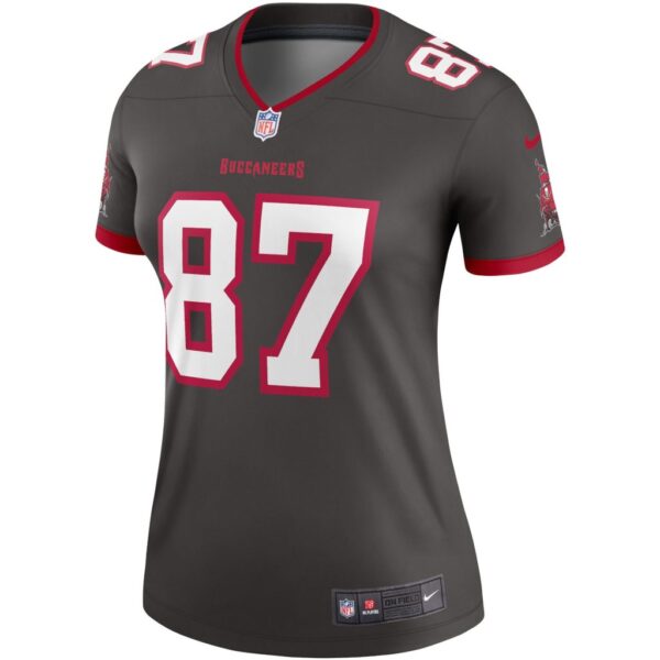 Women's Tampa Bay Buccaneers Rob Gronkowski Nike Pewter Alternate Legend Jersey