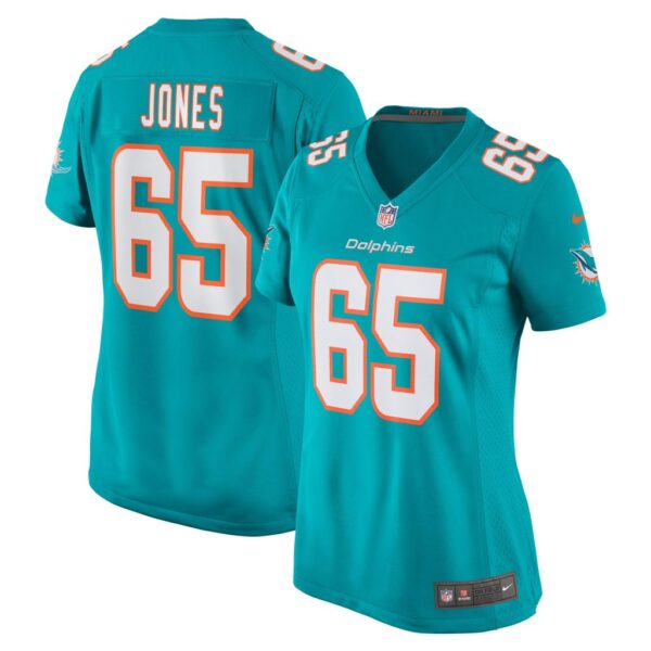 Women's Miami Dolphins Robert Jones Nike Aqua Game Jersey