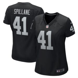 Robert Spillane Las Vegas Raiders Nike Women's Game Player Jersey - Black