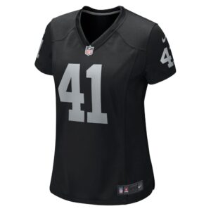 Robert Spillane Las Vegas Raiders Nike Women's Game Player Jersey - Black