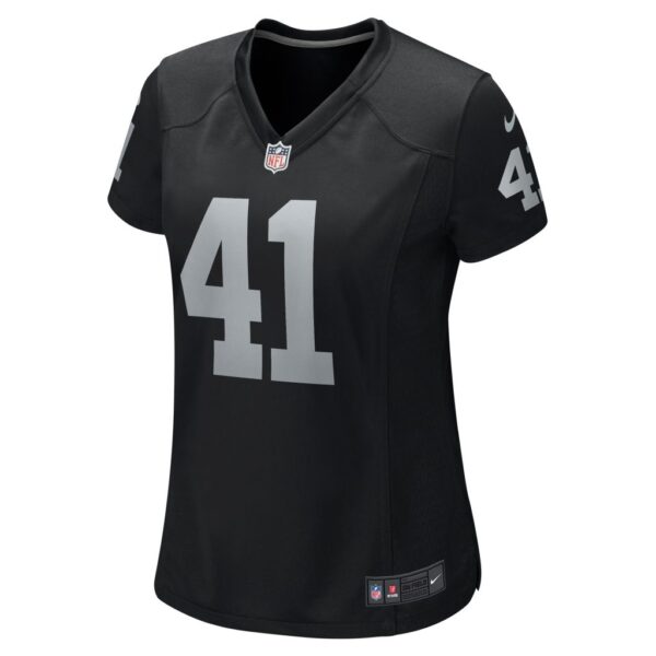 Robert Spillane Las Vegas Raiders Nike Women's Game Player Jersey - Black