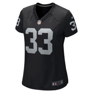 Women's Las Vegas Raiders Roderic Teamer Nike Black Game Jersey