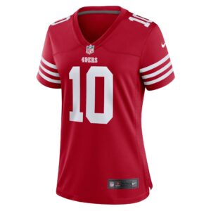 Women's San Francisco 49ers Ronnie Bell Nike Scarlet Team Game Jersey