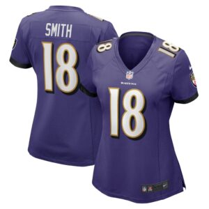 Women's Baltimore Ravens Roquan Smith Nike Purple Game Player Jersey