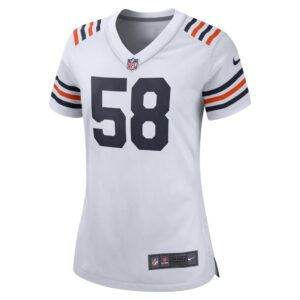 Women's Chicago Bears Roquan Smith Nike White 2019 Alternate Classic Game Jersey