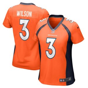 Women's Denver Broncos Russell Wilson Nike Orange Game Jersey