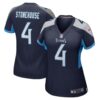 Women's Tennessee Titans Ryan Stonehouse Nike Navy Game Player Jersey