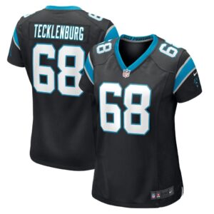 Women's Carolina Panthers Sam Tecklenburg Nike Black Player Game Jersey