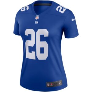 Women's Nike Saquon Barkley Royal New York Giants Legend Jersey