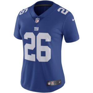 Women's Nike Saquon Barkley Royal New York Giants Vapor Untouchable Limited Jersey