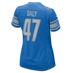 Women's Detroit Lions Scott Daly Nike Blue Game Jersey