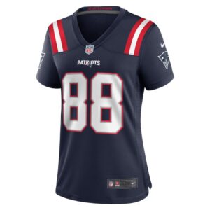 Women's New England Patriots Scotty Washington Nike Navy Home Game Player Jersey