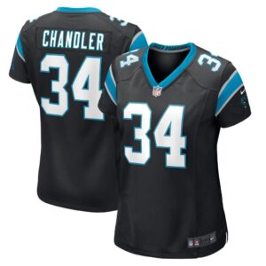 Women's Carolina Panthers Sean Chandler Nike Black Game Jersey