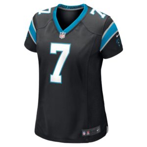 Women's Carolina Panthers Shaq Thompson Nike Black Player Game Jersey