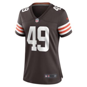 Women's Cleveland Browns Shaun Jolly Nike Brown Game Player Jersey