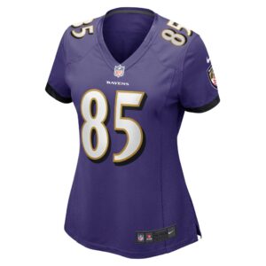 Women's Baltimore Ravens Shemar Bridges Nike Purple Player Game Jersey