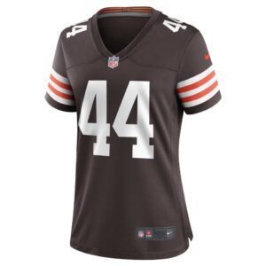 Women's Cleveland Browns Sione Takitaki Nike Brown Game Jersey