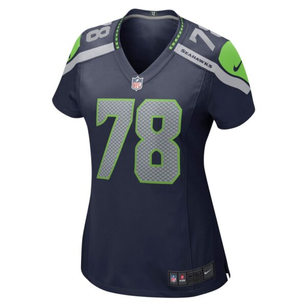 Women's Seattle Seahawks Stone Forsythe Nike College Navy Game Jersey