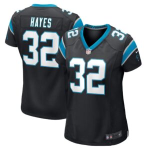 Women's Carolina Panthers Tae Hayes Nike Black Game Player Jersey