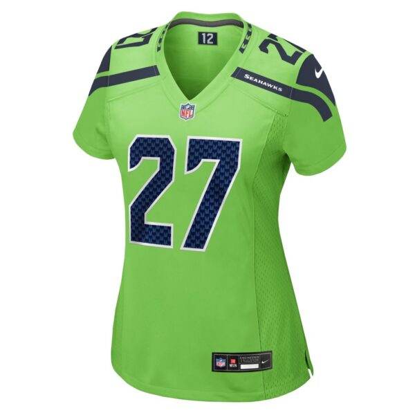 Tariq Woolen Seattle Seahawks Nike Women's Game Jersey - Neon Green