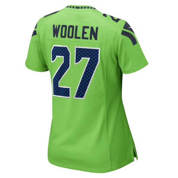 Tariq Woolen Seattle Seahawks Nike Women's Game Jersey - Neon Green