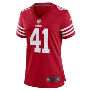 Women's San Francisco 49ers Tayler Hawkins Nike Scarlet Game Player Jersey