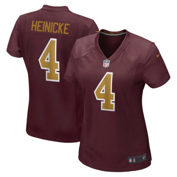 Women's Washington Football Team Taylor Heinicke Nike Burgundy Alternate Player Game Jersey