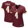 Women's Washington Football Team Taylor Heinicke Nike Burgundy Player Game Jersey