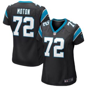 Women's Carolina Panthers Taylor Moton Nike Black Game Jersey