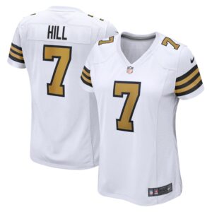 Women's New Orleans Saints Taysom Hill Nike White Alternate Game Jersey