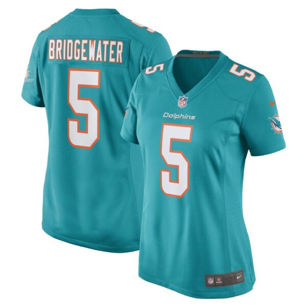 Women's Miami Dolphins Teddy Bridgewater Nike Aqua Game Jersey