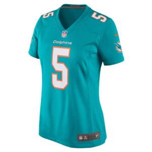 Women's Miami Dolphins Teddy Bridgewater Nike Aqua Game Jersey