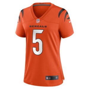 Women's Cincinnati Bengals Tee Higgins Nike Orange Alternate Game Player Jersey