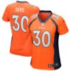 Women's Denver Broncos Terrell Davis Nike Orange Game Retired Player Jersey